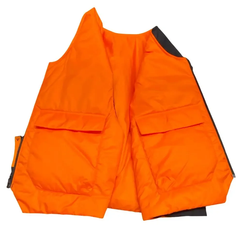 Adidas MYSHELTER COLD.RDY Reversible Vest Black Orange Reflective L Running